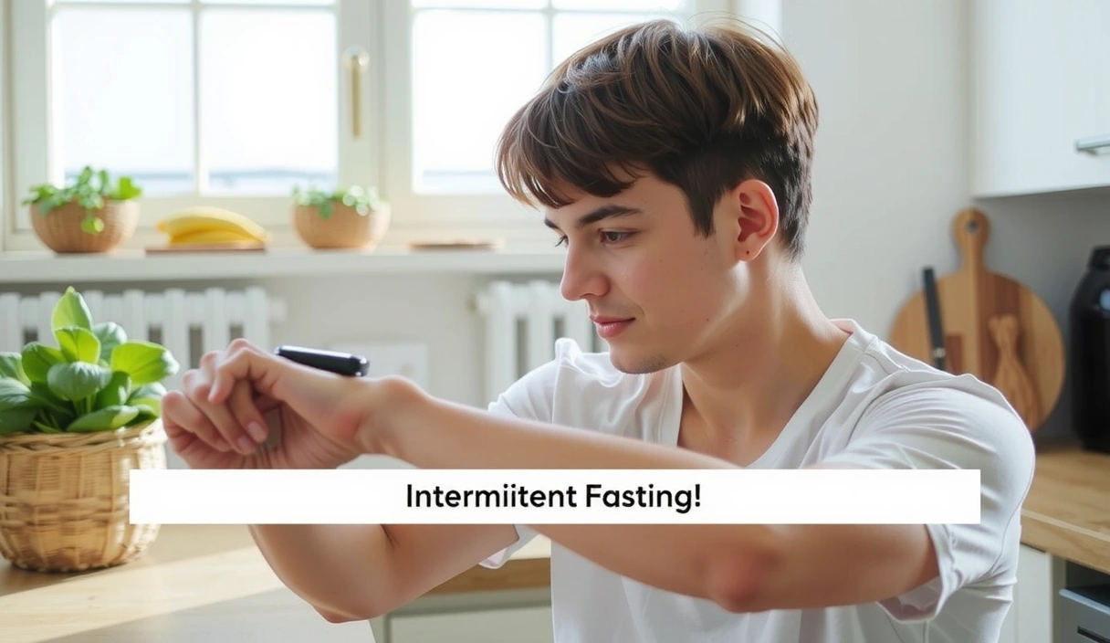 Una persona che guarda l'orologio, simboleggiando il digiuno intermittente.